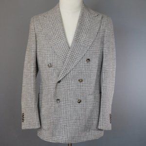Light Brown Basketweave Glencheck Sport Coat / UNWORN 38